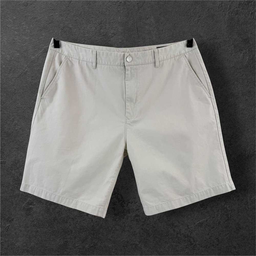 Bonobos Chino Shorts Mens 40 Beige Cotton 9" Flat Front Casual Golf